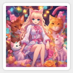 Cattastic Anime Tales Sticker